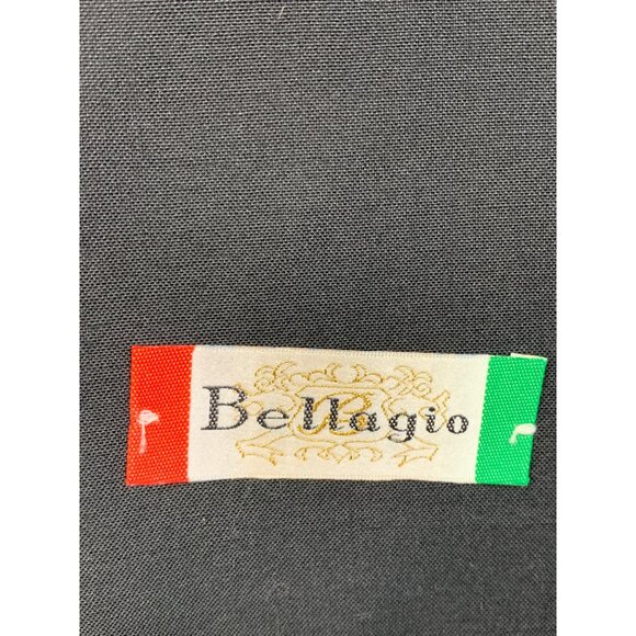 Bellagio Mens Black Tuxedo Suit 2-Piece 44L / 39W Wool Blend Wedding Prom 8077 - Picture 6 of 14